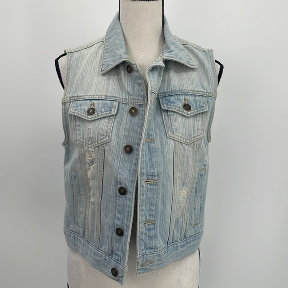UEC Forever 21 Denim cropped vest small